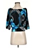 Express Blue 3/4 Sleeve Top Size S - photo 1