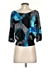 Express Blue 3/4 Sleeve Top Size S - photo 2