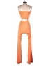 Lezat Color Block Orange Jumpsuit Size M - photo 2