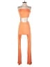 Lezat Color Block Orange Jumpsuit Size M - photo 1