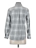 Old Navy 100% Cotton Plaid Gray Long Sleeve Button-Down Shirt Size XS - photo 2