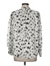 Vince Camuto 100% Polyester Animal Print Silver Long Sleeve Blouse Size M - photo 2