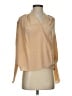 LILYSILK 100% Silk Tan 3/4 Sleeve Silk Top Size S - photo 1