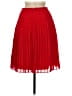 Ann Taylor 100% Polyester Solid Red Formal Skirt Size 00 (petite) - photo 2