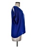 Lush 100% Polyester Blue Short Sleeve Blouse Size M - photo 4