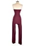 Capella Apparel Solid Burgundy Jumpsuit Size M - photo 2