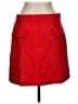 Ann Taylor LOFT Solid Red Formal Skirt Size L - photo 2