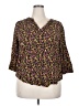 Torrid Yellow 3/4 Sleeve Blouse Size 2X Plus (2) - photo 1