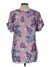 Hippie Rose 100% Polyester Pink Short Sleeve Blouse Size L - photo 2
