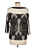 Chico's Black 3/4 Sleeve Top Size Lg (2) - photo 2