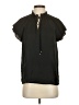 Ann Taylor 100% Polyester Black Short Sleeve Blouse Size S - photo 1