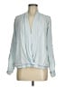 Miami 100% Lyocell Blue Long Sleeve Blouse Size M - photo 1
