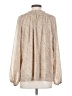 Emily Wonder 100% Polyester Tan Long Sleeve Henley Size S - photo 2