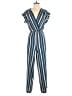 Monteau Stripes Blue Jumpsuit Size M - photo 1