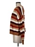 Pink Rose Stripes Brown Pullover Sweater Size M - photo 5