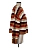 Pink Rose Stripes Brown Pullover Sweater Size M - photo 4