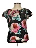 Leifsdottir Black Pink Short Sleeve Blouse Size 0 - photo 1