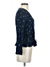 Rails Blue Long Sleeve Blouse Size S - photo 4