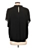 Ann Taylor Black Short Sleeve Blouse Size L - photo 2