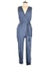 Lulus Solid Blue Jumpsuit Size L - photo 1