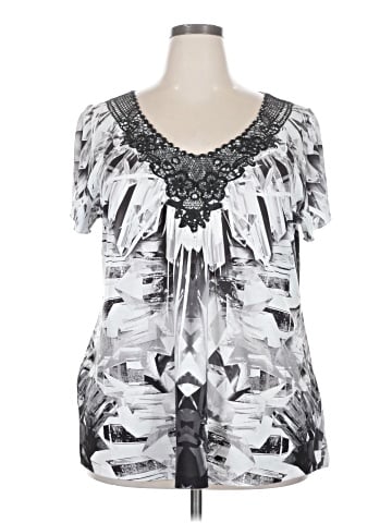 One World Short Sleeve Blouse (view 1)
