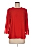 Naked Zebra 100% Polyester Red 3/4 Sleeve Top Size M - photo 1