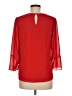 Naked Zebra 100% Polyester Red 3/4 Sleeve Top Size M - photo 2