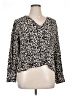 H&M 100% Viscose Black Long Sleeve Blouse Size XL - photo 1