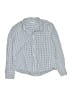Crewcuts 100% Cotton Checkered-gingham Blue Long Sleeve Button-Down Shirt Size 10 - photo 1