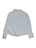 Crewcuts 100% Cotton Checkered-gingham Blue Long Sleeve Button-Down Shirt Size 10 - photo 2