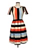 Unbranded Stripes Orange Casual Dress Size XS - photo 1