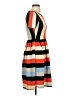 Unbranded Stripes Orange Casual Dress Size XS - photo 4