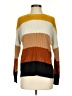Full Circle Trends With Love 100% Acrylic Color Block Orange Pullover Sweater Size S - photo 1