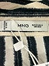 MNG 100% Polyester Stripes Ivory Long Sleeve Blouse Size 2 - photo 4