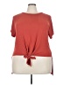 Time and Tru Red Short Sleeve Top Size 3X - photo 1