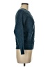 Magaschoni Chevron-herringbone Teal Pullover Sweater Size M - photo 4