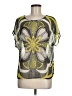 Madison Yellow Short Sleeve Blouse Size M - photo 1