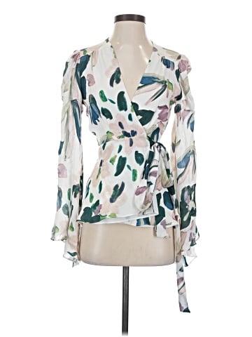 Stone Cold Fox Long Sleeve Silk Top (view 1)