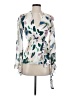 Stone Cold Fox 100% Silk Ivory Long Sleeve Silk Top Size Sm (1) - photo 1
