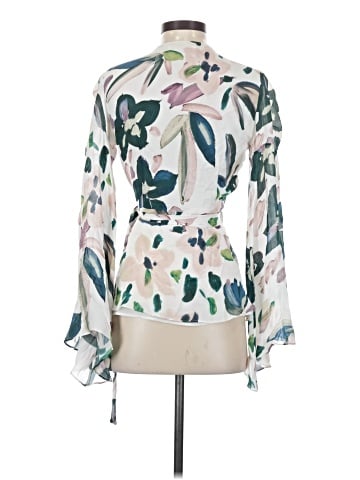 Stone Cold Fox Long Sleeve Silk Top (view 2)