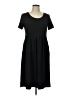 Unbranded Solid Black Casual Dress Size L - photo 1