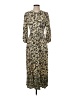 Universal Thread 100% Rayon Print Gold Casual Dress Size XS - photo 1