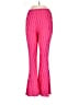 Nasty Gal Inc. 100% Polyester Chevron-herringbone Pink Active Pants Size 12 - photo 1