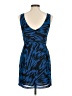 BB Dakota 100% Polyester Graphic Blue Cocktail Dress Size 6 - photo 2
