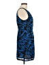 BB Dakota 100% Polyester Graphic Blue Cocktail Dress Size 6 - photo 4