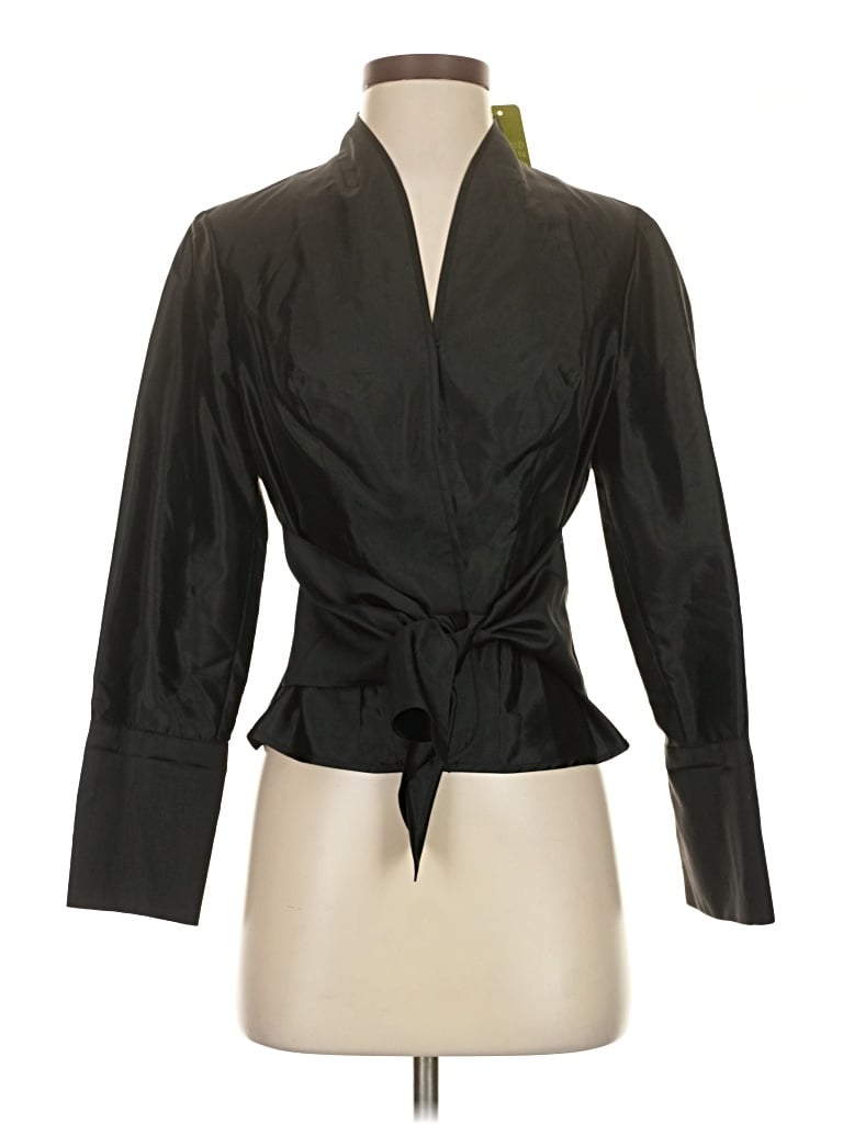 Sigrid Olsen 3/4 Sleeve Blouse In Black
