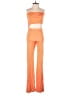 Lezat Color Block Orange Jumpsuit Size XS - photo 1