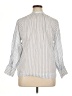 Joie 100% Cotton Stripes Silver 3/4 Sleeve Blouse Size XL - photo 2