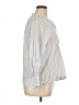 Joie 100% Cotton Stripes Silver 3/4 Sleeve Blouse Size XL - photo 4