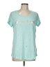 Xersion Teal Short Sleeve Top Size L - photo 1
